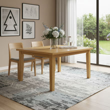 Load image into Gallery viewer, 54" Wood Frame Base Square Dining Table - Oak
