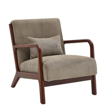 Load image into Gallery viewer, Upholstered Armchair With Back Support Pillow
