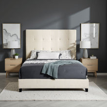 Load image into Gallery viewer, Tufted Upholstered Headboard Platform Bed
