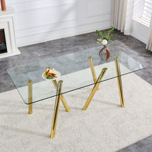 Load image into Gallery viewer, Dining Table With Transparent Surface
