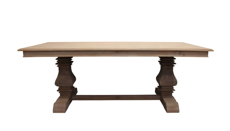 84" Solid Wood Dining Table - Gray