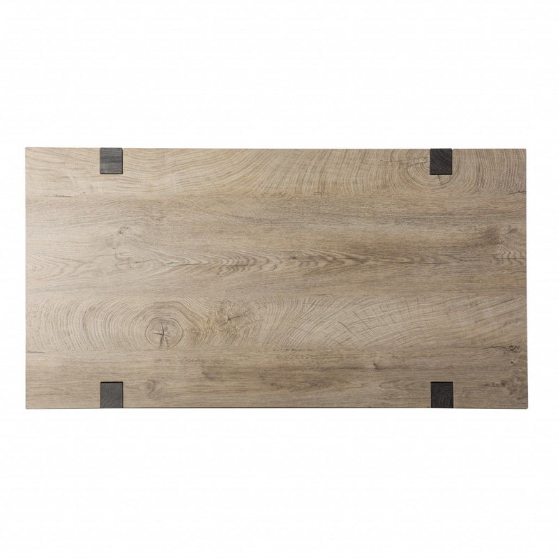 Writing Desk - Natural / Dark Brown