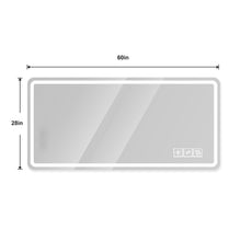 Load image into Gallery viewer, LED Bathroom Mirror, Anti Explosion Glass, Rust Resistant, Anti Fog, Tri Color

