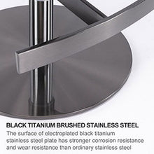 Load image into Gallery viewer, Titanium Stainless Steel Bar Stool, Grade Modern Bar Chair With Backrest, Swivel Adjustable Height For Kitchen Counter And Dining Room
