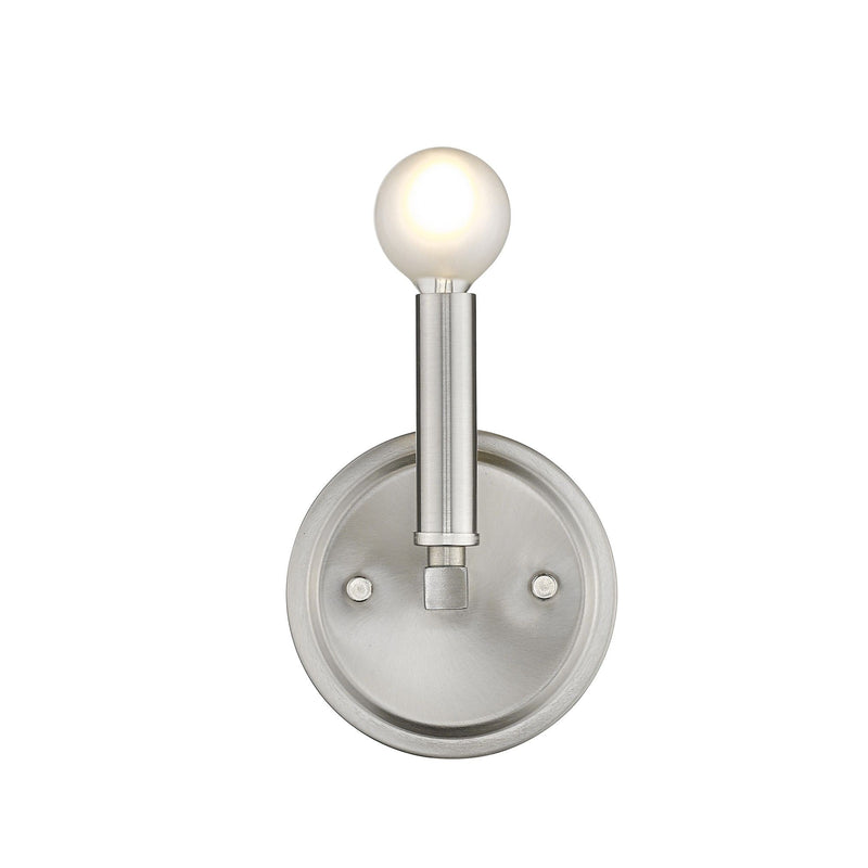 One Light Wall Sconce - Silver