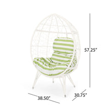 Load image into Gallery viewer, Cosmos - Round Hammered Iron Teardrop Chair

