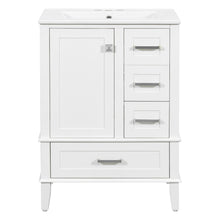 Load image into Gallery viewer, Bathroom Vanity, Modern Bathroom Cabinet With Sink Combo Set, Bathroom Storage Cabinet With A Soft Closing Door And 3 Drawers, Solid Wood Frame
