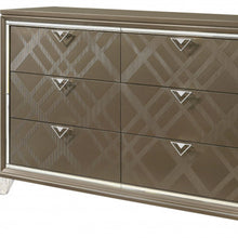Load image into Gallery viewer, Solid Wood Six Drawer Double Dresser - Champagne
