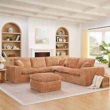 Load image into Gallery viewer, Sectional Sofa With Moveable Ottoman
