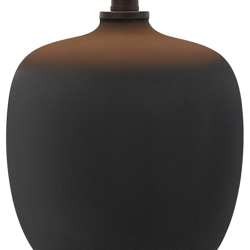 18" Novelty Table Lamps With Empire Shades (Set of 2) - Clear / Black