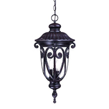 Load image into Gallery viewer, Naples 3-Light Marbelized Hanging Light - Mahogany
