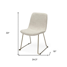 Load image into Gallery viewer, Upholstered Fabric Side Chairs (Set of 2) - Cream
