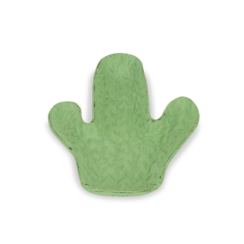 6" Cactus Cast Iron Vanity Tray - Green