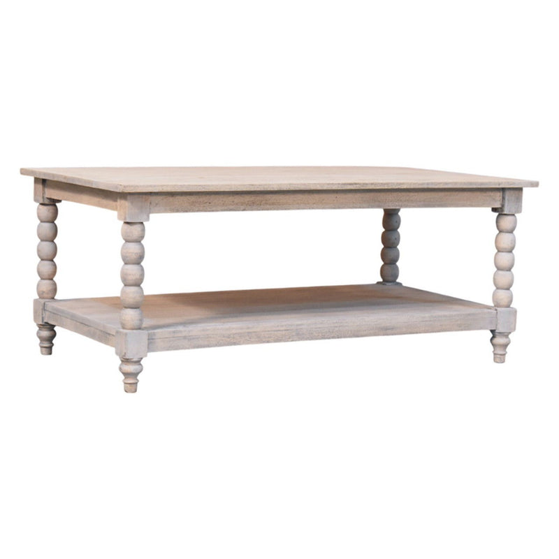 Solid Wood Solid Coffee Table With Drawer (717420) - Brown