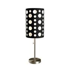 Load image into Gallery viewer, Metal Novelty Drum Shade - Black And White
