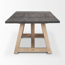 Load image into Gallery viewer, 84" Solid Wood Trestle Base Dining Table - Brown
