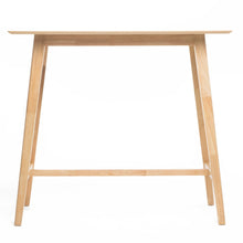 Load image into Gallery viewer, Bar Height Dining Table With Splayed Legs And Elongated Rectangular Top
