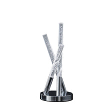 Load image into Gallery viewer, Acrylic And Metal Three Rod Abstract Table Lamp - Silver
