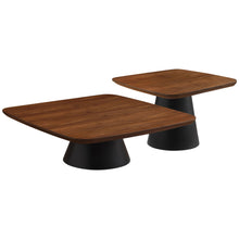 Load image into Gallery viewer, Duncan - 2 Piece Coffee Table Set With Sculpted Bases - Walnut
