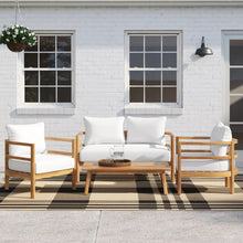 Load image into Gallery viewer, Outdoor Furniture With Coffee Table, Patio Conversation Set Deep Seating With Soft Cushion
