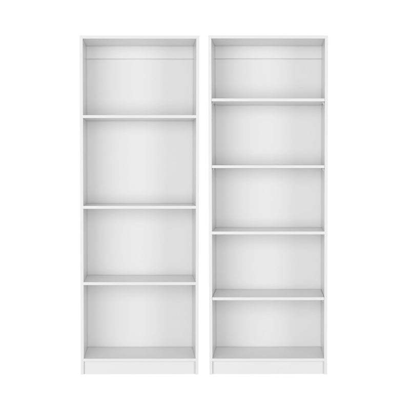 Nine Tier Modular Bookcase (Set of 2) (546622) - White