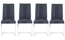 Load image into Gallery viewer, Faux Leather Dining Side Chairs (Set of 4) - Black
