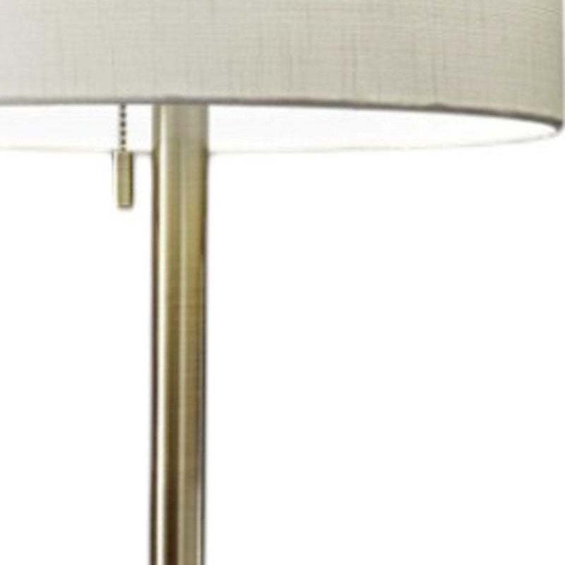 Floor Lamp Classic Silhouette - Brass / White
