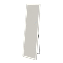 Load image into Gallery viewer, 64" Lighted Freestanding And Wall Mount Frameless Full Length Mirror - Clear
