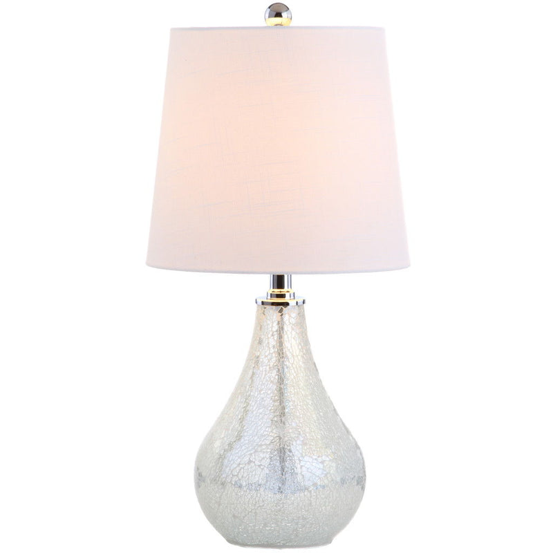 20" Novelty Table Lamp With Drum Shade - White