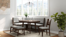 Load image into Gallery viewer, Backless Upholstered Dining Bench Mid Century Seating - Beige
