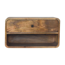 Load image into Gallery viewer, Curve Upper Slot Floating Nightstand

