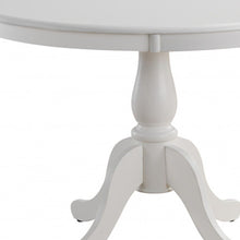 Load image into Gallery viewer, 42" Rounded Solid Manufactured Wood And Solid Wood Pedestal Base Dining Table - White
