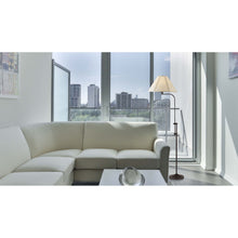 Load image into Gallery viewer, 68" Adjustable Traditional Shaped Floor Lamp With Beige Empire Shade - Bronze
