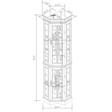 Load image into Gallery viewer, Corner Curio Cabinet With 5 Shelves And Lighting System (E26 Light Bulb Not Included)
