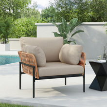 Load image into Gallery viewer, Rope Lounge Chair With Cushions For Modern Spaces
