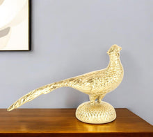 Load image into Gallery viewer, Peacock Tabletop Sculpture - Gold
