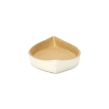 Load image into Gallery viewer, 10" Cast Iron Oval Boat Shaped Tray - Gold / Off White
