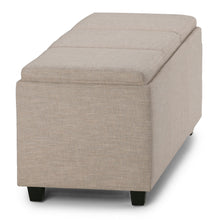 Load image into Gallery viewer, Avalon - Upholstered Storage Ottoman
