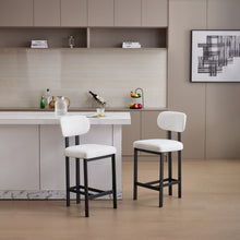 Load image into Gallery viewer, Modern Counter Height Stools (Set of 2)
