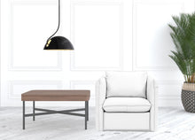Load image into Gallery viewer, Genuine Leather And Silver Swivel Accent Chair - White

