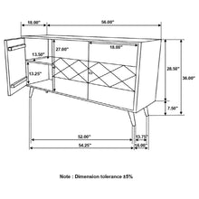 Load image into Gallery viewer, Austin - 3 Door Accent Cabinet With Tapered Legs - Natural
