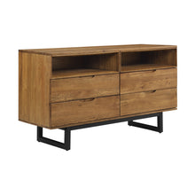 Load image into Gallery viewer, Solid Wood Four Drawer Double Dresser - Brown
