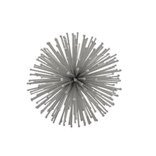 Load image into Gallery viewer, Decorative Spiky Sphere Tabletop Sculpture (Set of 2) - Silver
