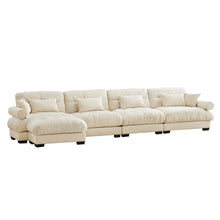 Load image into Gallery viewer, Super Comfort Oversized Modular Sectional Sofa With Movable Ottoman
