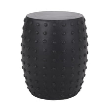 Load image into Gallery viewer, Outdoor End Table With Outstanding Studded Design - Matte Black
