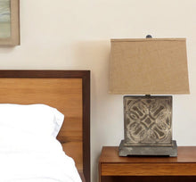 Load image into Gallery viewer, Vintage With Khaki Linen Shade Table Lamp - Brown
