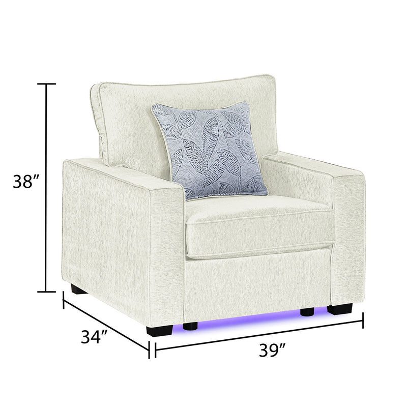 Rita - Accent Chair With LED Underlighting