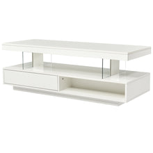 Load image into Gallery viewer, LED Coffee Table With 2 Drawers And Display Shelves

