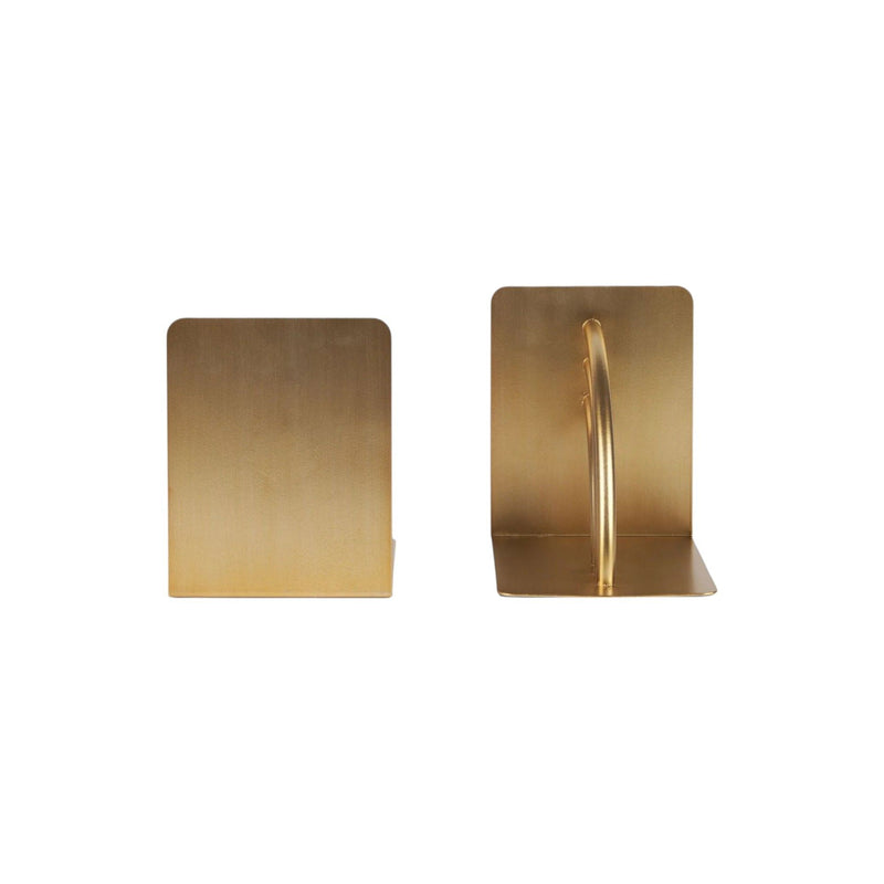 Geo Arch Decorative Bookends (Set of 2) - Gold