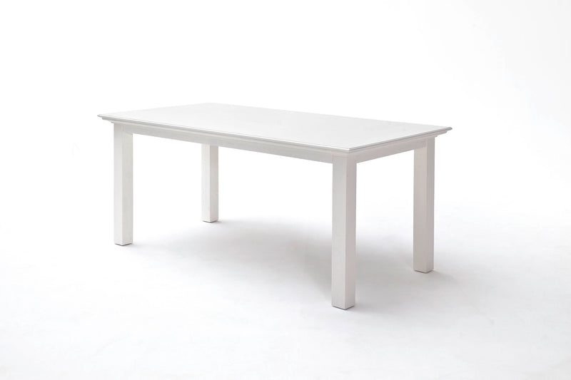 71" Wood Dining Table - White